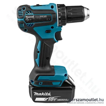 MAKITA DDF485RTJ Akkus szénkefementes fúró-csavarbehajtó (18V) (2x5,0Ah/18V)