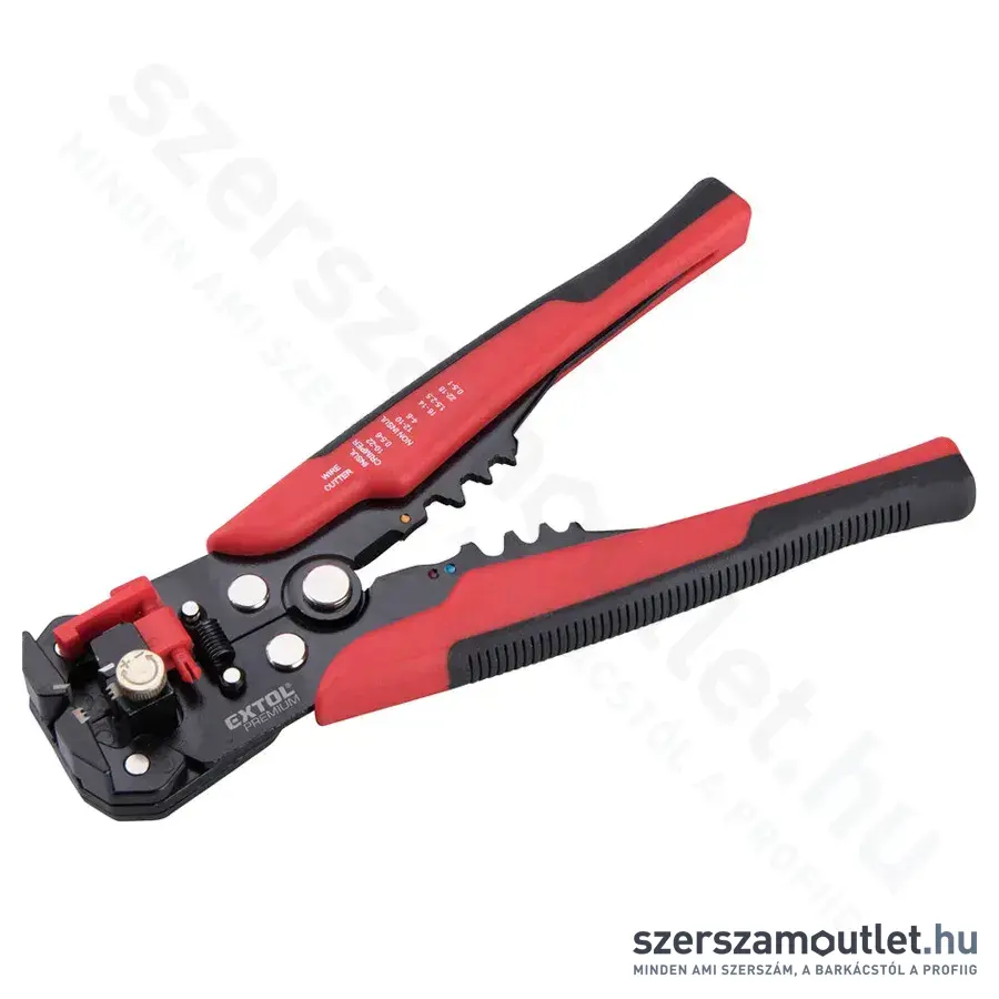 EXTOL Vezeték csupaszító és krimpelő fogó (0,2-6mm)