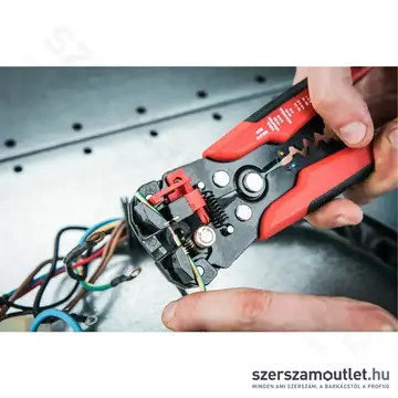 EXTOL Vezeték csupaszító és krimpelő fogó (0,2-6mm)