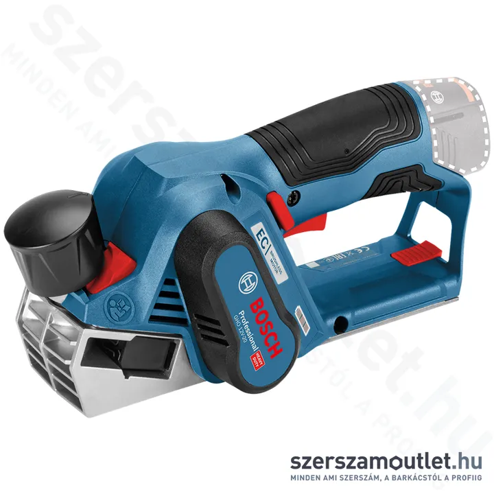 BOSCH GHO 12V-20 Akkus gyalu szénkefementes (12V/56mm) (Akku és töltő nélkül!) (06015A7000)