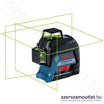BOSCH GLL 3-80 G Vonallézer ZÖLD, kofferben (3x360°) (0601063Y00)