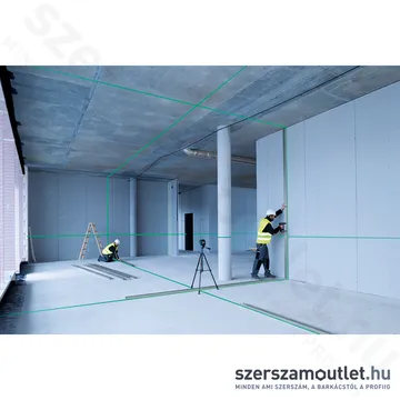 BOSCH GLL 3-80 G Vonallézer ZÖLD, kofferben (3x360°) (0601063Y00)