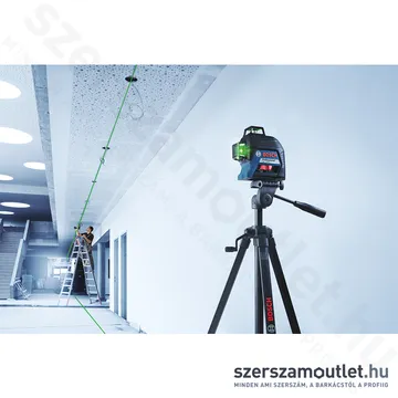 BOSCH GLL 3-80 G Vonallézer ZÖLD, kofferben (3x360°) (0601063Y00)