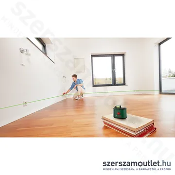 BOSCH UNIVERSAL LEVEL 360 Keresztvonalas lézer ZÖLD + univerzális tartó (360°/24m) (0603663E01)