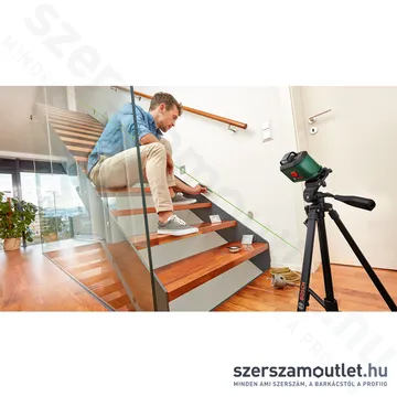 BOSCH UNIVERSAL LEVEL 360 Keresztvonalas lézer ZÖLD + univerzális tartó (360°/24m) (0603663E01)
