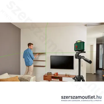 BOSCH UNIVERSAL LEVEL 360 Keresztvonalas lézer ZÖLD + univerzális tartó (360°/24m) (0603663E01)