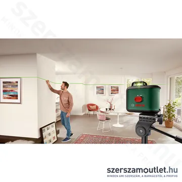 BOSCH UNIVERSAL LEVEL 360 Keresztvonalas lézer ZÖLD + univerzális tartó (360°/24m) (0603663E01)
