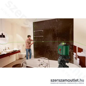 BOSCH UNIVERSAL LEVEL 360 Keresztvonalas lézer ZÖLD + univerzális tartó (360°/24m) (0603663E01)