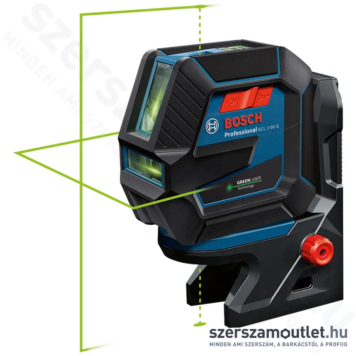 BOSCH GCL 2-50 G Vonal és pontlézer ZÖLD (2 vonal /2 pont)