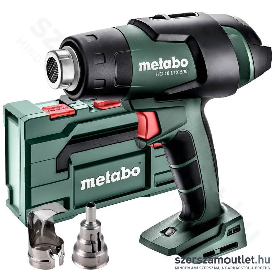 METABO HG 18 LTX 500 Akkus hőlégfúvó (18V/500°C) metaBOXban (610502840)