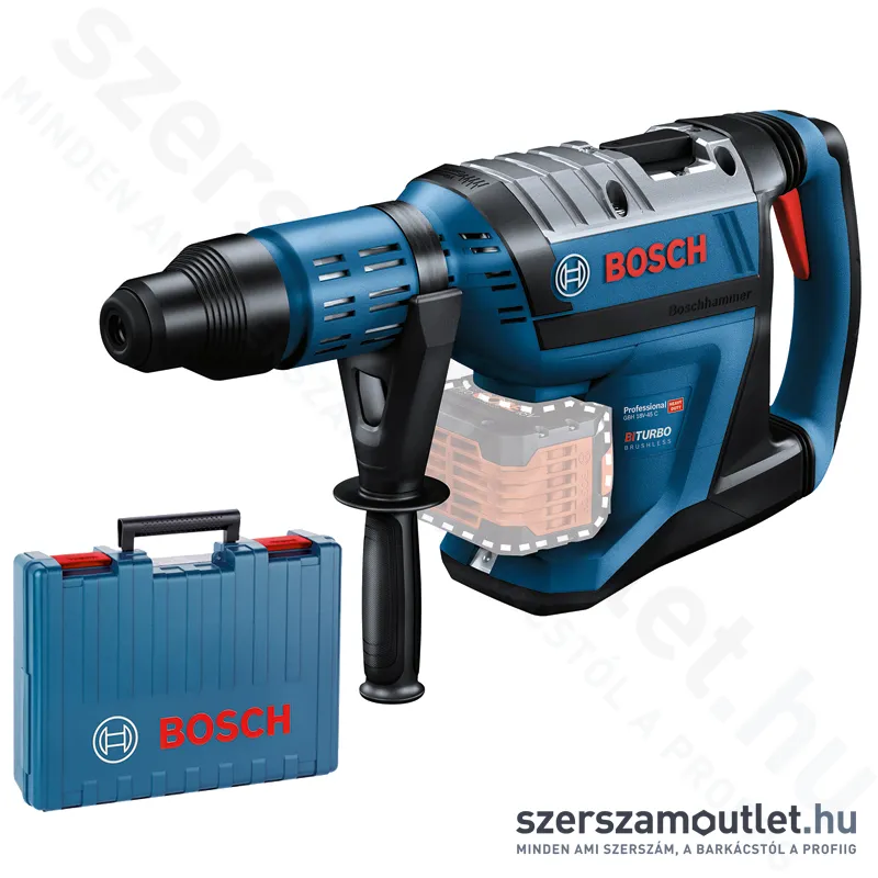 BOSCH GBH 18V-45 C Akkus fúró-vésőkalapács SDS-Max, kofferben (18V) (Akku és töltő nélkül!)