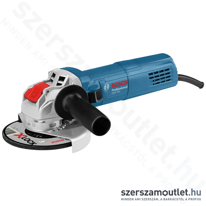 BOSCH GWX 750-115 Sarokcsiszoló X-LOCK befogás (750W/115mm) (06017C9000)