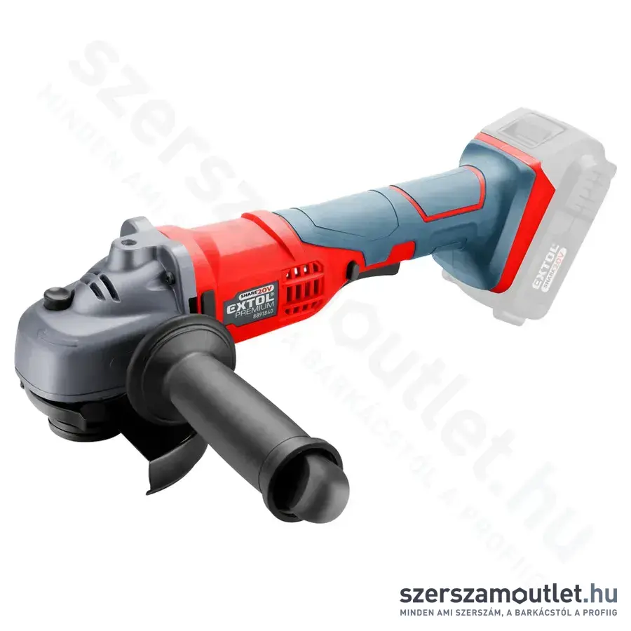 EXTOL Share20V Akkus sarokcsiszoló (20V/115mm) (Akku és töltő nélkül!)