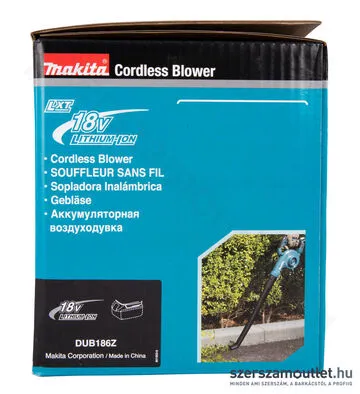 MAKITA DUB186Z Akkus légseprű (18V) (Akku és töltő nélkül!)