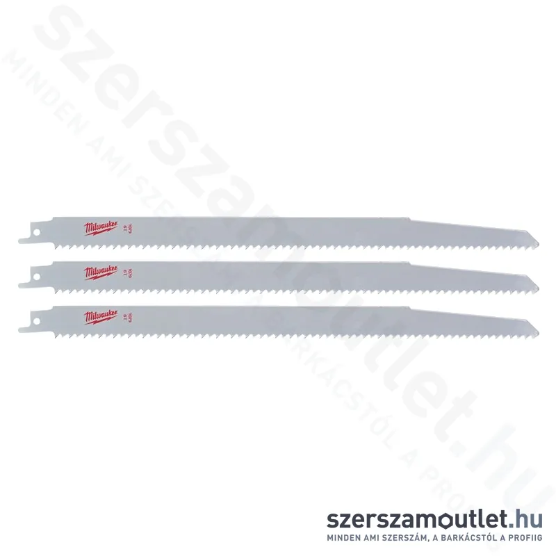 MILWAUKEE orrfűrészlap fához és műanyaghoz, 300mm (3db) (48001079)