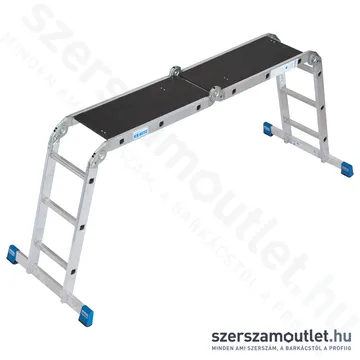 KRAUSE STABILO Univerzális csuklós létra dobogóval, állványozható 4x3 fokos (123909)