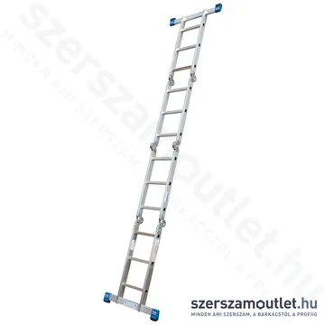 KRAUSE STABILO Univerzális csuklós létra dobogóval, állványozható 4x3 fokos (123909)