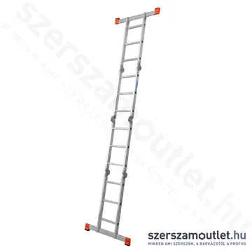 KRAUSE MULTIMATIC Univerzális csuklós létra dobogóval, állványozható 4x3 fokos (120687)