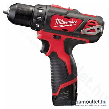 MILWAUKEE M12 BDD-202X Akkus fúró-csavarbehajtó HD kofferben (2x2,0Ah/12V) (4933446040)