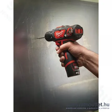 MILWAUKEE M12 BDD-202X Akkus fúró-csavarbehajtó HD kofferben (2x2,0Ah/12V) (4933446040)