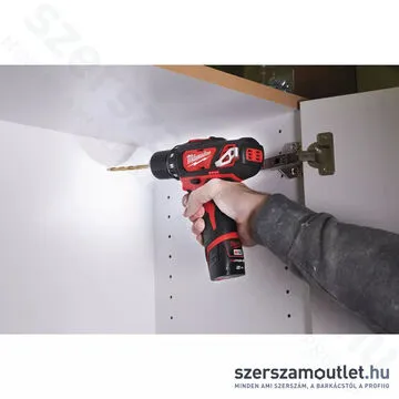 MILWAUKEE M12 BDD-202X Akkus fúró-csavarbehajtó HD kofferben (2x2,0Ah/12V) (4933446040)