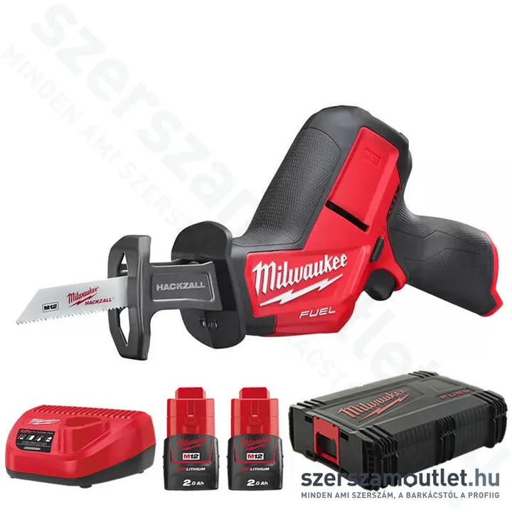 MILWAUKEE M12 CHZ-202X Akkus orrfűrész szénkefementes, HD kofferben (2x2,0Ah/12V) (4933447738)