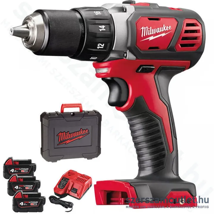 MILWAUKEE M18 BDD-403C Akkus fúró-csavarbehajtó kofferben (3x4,0Ah/18V) (4933448362)