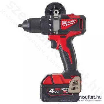 MILWAUKEE M18 BLDD2-402X Akkus fúró-csavarbehajtó kefementes, HD koffer (2x4,0Ah/18V)