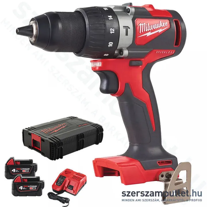 MILWAUKEE M18 BLPD2-402X Akkus ütvefúró-csavarozó HD kofferben (2x4,0Ah/18V) (4933464560)