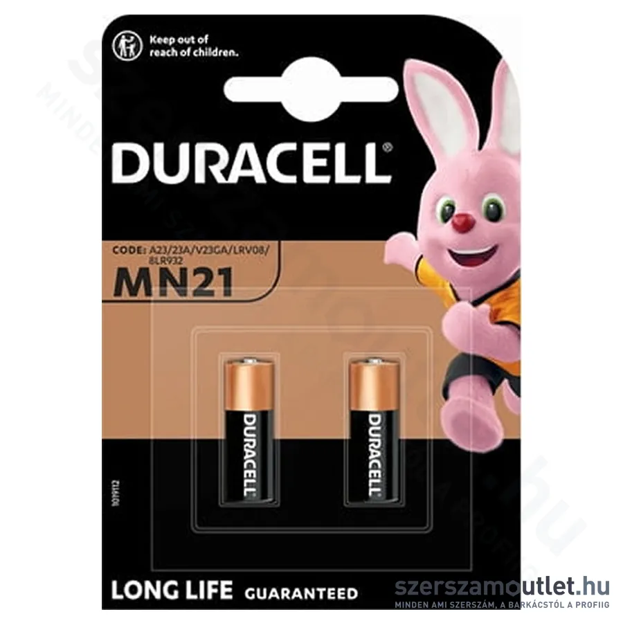 DURACELL Riasztóelem Alkáli MN21 A23 B2 2db/csomag (DRMN21B2)