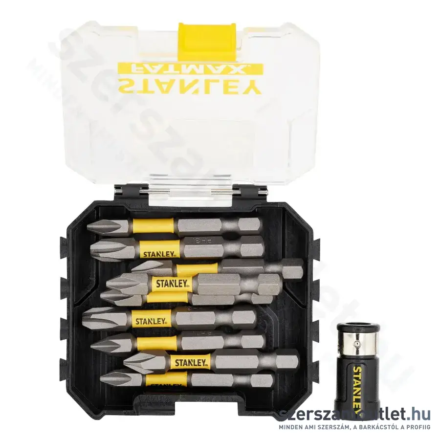 STANLEY SFM 10 részes 50mm Torsion PH bit készlet + mágneses csavarrögzítő (STA88564-XJ)