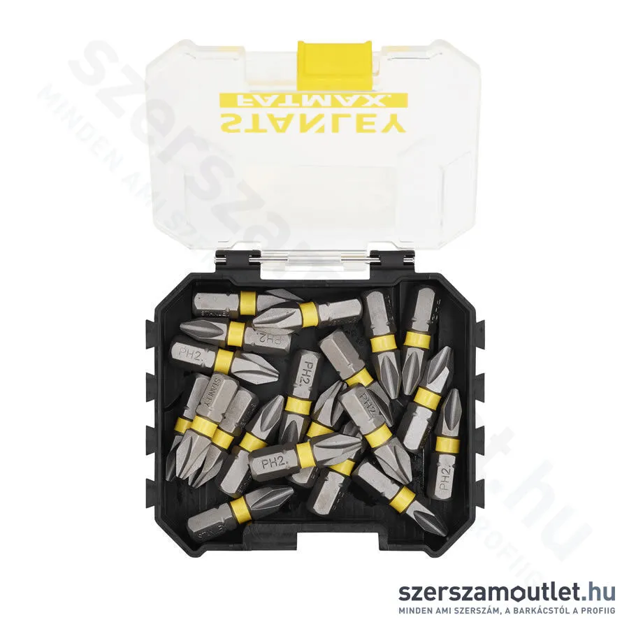 STANLEY SFM 20 db 25mm Impact PH2 bit - PRO-STACK CADDY kompatibilis dobozban (STA88569-XJ)