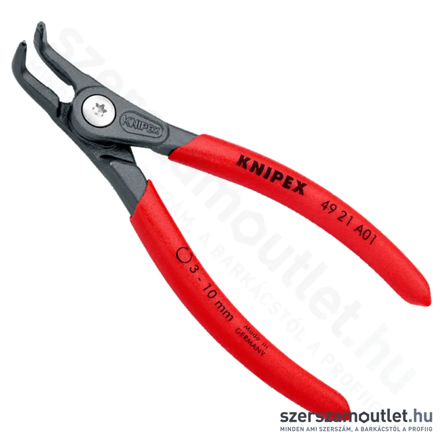 KNIPEX Seeger (zéger) fogó külső gyűrűhöz 130mm átm: 3-10mm (49 21 A01)