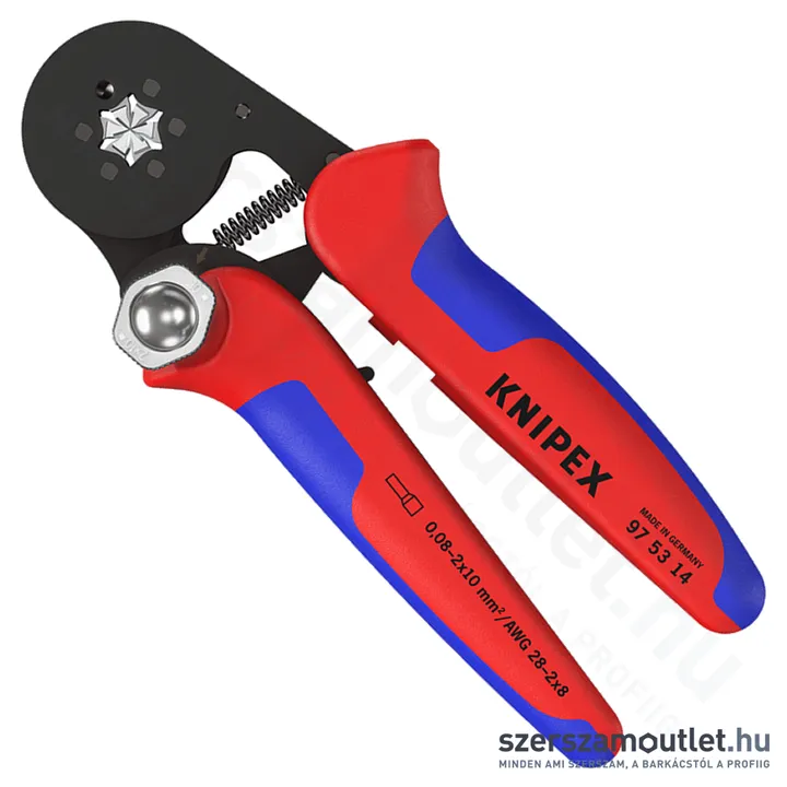 KNIPEX Érvéghüvelyfogó, önbeállító 180mm (97 53 14) (97 53 14 SB)