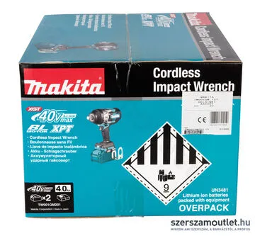 MAKITA TW001GM201 Akkus ütvecsavarozó (1800Nm 3/4)(2x4,0Ah/40V) (BL)