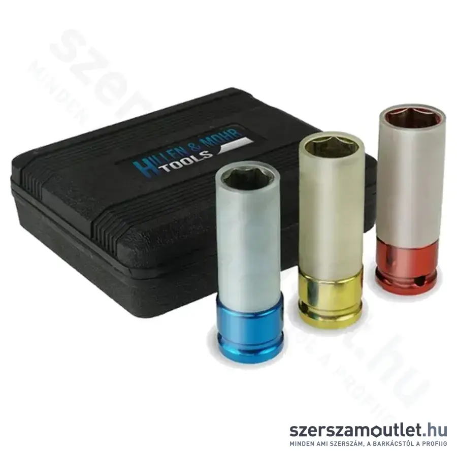 DEDRA Dugókulcs készlet, 3 részes 1/2" (17-19-21mm) (17M003)