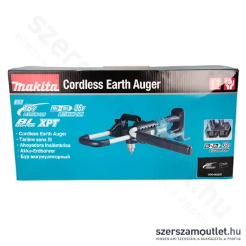MAKITA DDG460ZX7 Akkus Földfúró 200mm (2x18V) (Akku és töltő nélkül!)