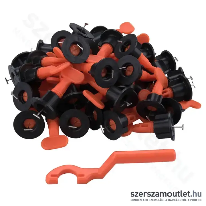 EXTOL Lapszintező (csempeszintező, burkolatszintező) készlet (50+1db)