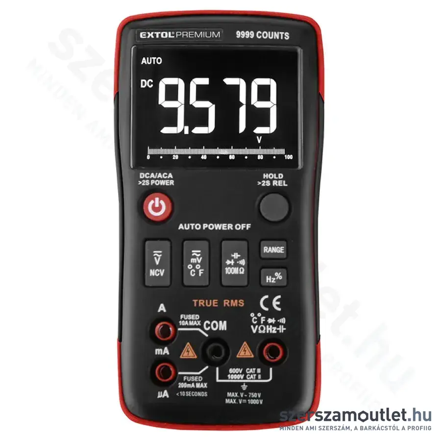 EXTOL Digitális multiméter (Amper/Volt/Ohm)