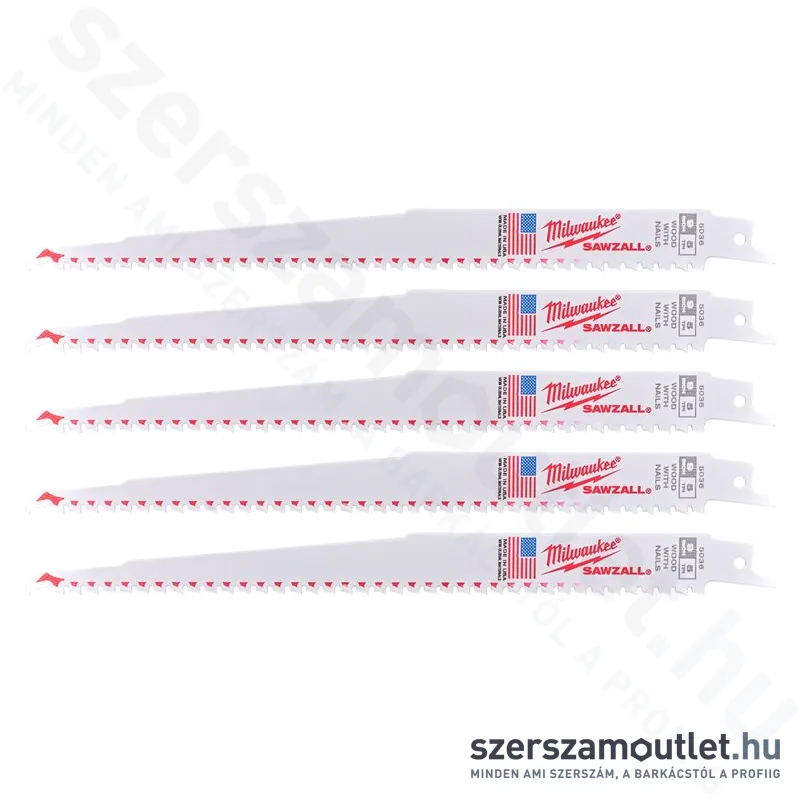 MILWAUKEE THIN KERF orrfűrészlap szöges fához 230mm (5db) (48475036)