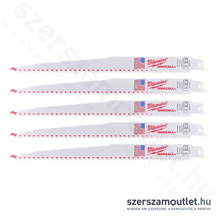 MILWAUKEE THIN KERF orrfűrészlap szöges fához 230mm (5db) (48475036)