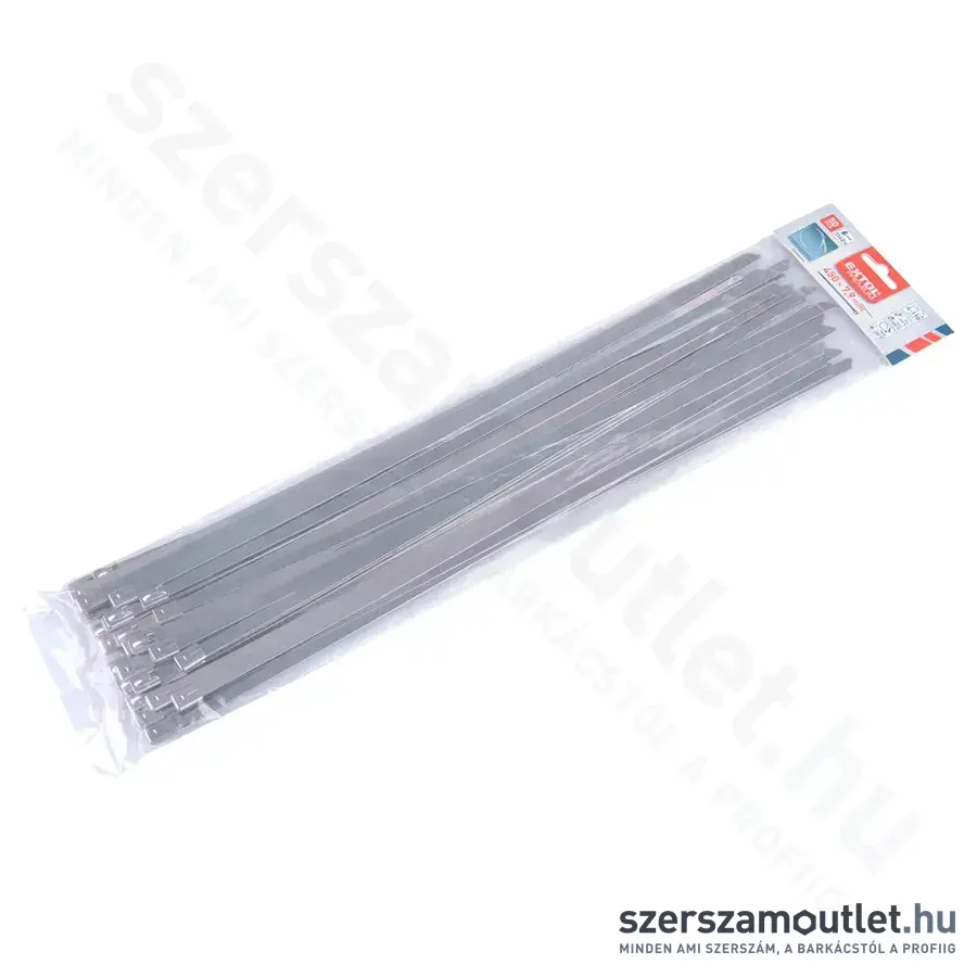 EXTOL Kábelkötegelő, rozsdamentes acél 7,9x450mm (50db)