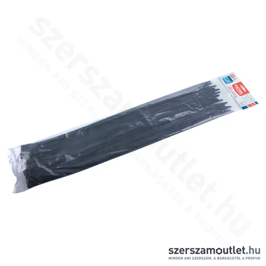 EXTOL Kábelkötegelő, fekete 8,8x600mm (50db)