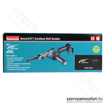 MAKITA DBS180Z Akkus 9x533 keskeny szalagcsiszoló (18V) (Akku és töltő nélkül!)