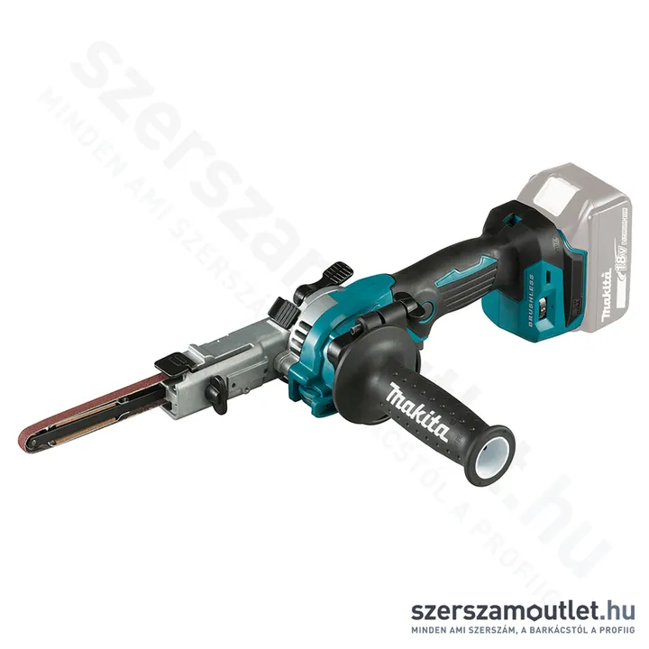 MAKITA DBS180Z Akkus 9x533 keskeny szalagcsiszoló (18V) (Akku és töltő nélkül!)