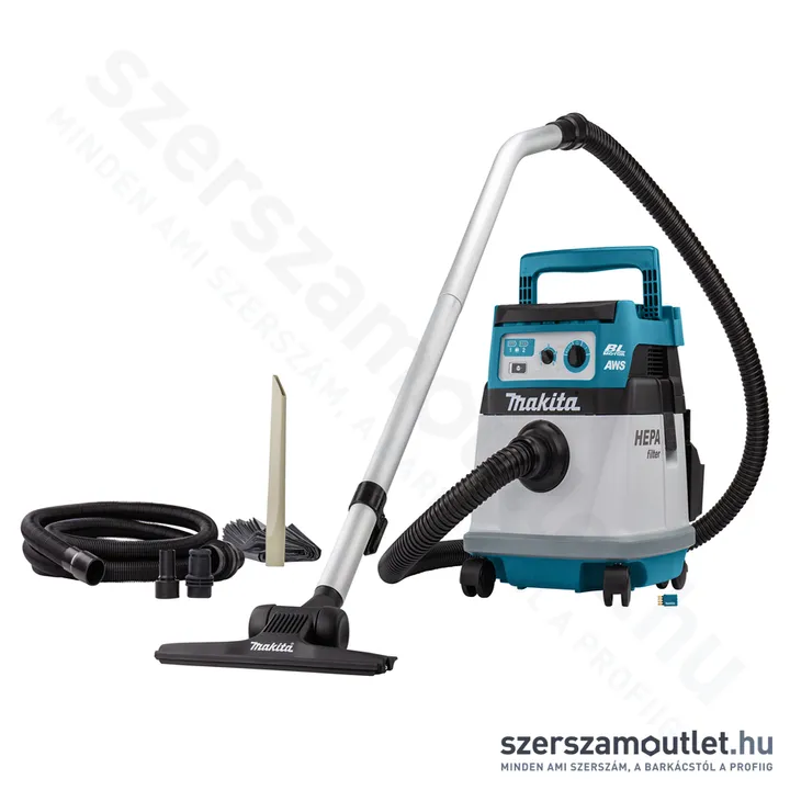 MAKITA DVC157LZX3 AWS Akkus száraz-nedves porszívó (2x18V) (Akku és töltő nélkül!)