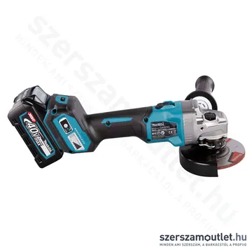 MAKITA GA023GM201 Akkus szénkefementes sarokcsiszoló (40V/125mm) (2x4,0Ah/40V)