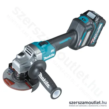 MAKITA GA026GM201 Akkus szénkefementes sarokcsiszoló (40V/125mm) (2x4,0Ah/40V)