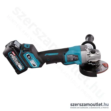 MAKITA GA029GM201 Akkus szénkefementes sarokcsiszoló+Fék (40V/125mm) (2x4,0Ah/40V)