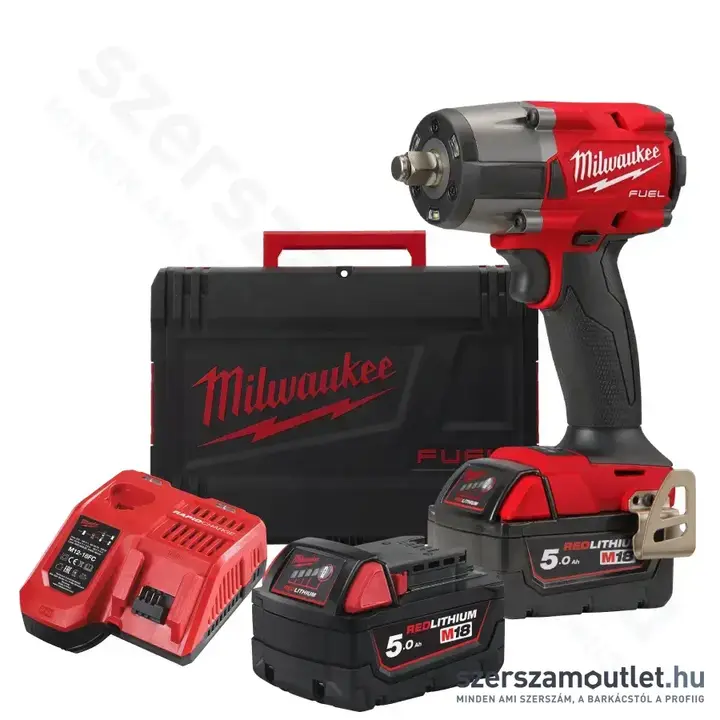 MILWAUKEE M18 FMTIW2F12-502X Akkus ütvecsavarozó HD kofferben (1/2" 745Nm) (2x5,0Ah/18V)